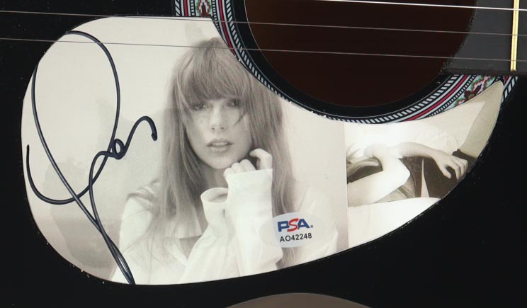 Taylor Swift Guitar with Signed Custom Insert Pickguard (PSA) at PristineAuction.com Taylor Swift Guitar with Signed Custom Insert Pickguard (PSA) at PristineAuction.com