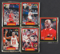 Michael Jordan 1996 Upper Deck All-Metal Collector Set In Original Tin With (5) Cards at PristineAuction.com