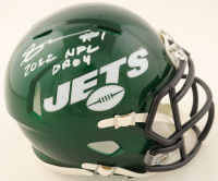Sauce Gardner Signed Jets Speed Mini Helmet Inscribed "2022 NFL DR 04" (Fanatics) at PristineAuction.com