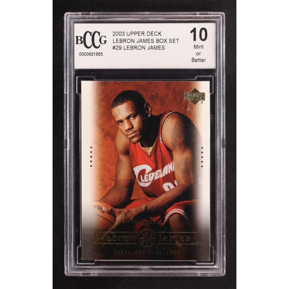 LeBron James 2003 Upper Deck LeBron James Box Set #29 RC (BCCG 10) at PristineAuction.com