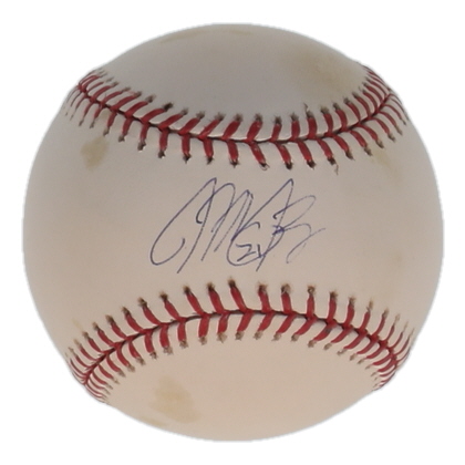 Michael Bourn Signed OML Baseball (MLB) at PristineAuction.com Michael Bourn Signed OML Baseball (MLB) at PristineAuction.com