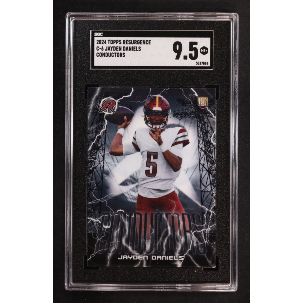 Jayden Daniels 2024 Topps Resurgence Conductors #C6 RC (SGC 9.5) at PristineAuction.com