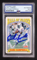 Earl Campbell Signed 1991 Score #674 HOF (PSA Encapsulated) at PristineAuction.com