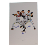 Greg Maddux, Tom Glavine & John Smoltz Signed "Atlanta Braves" 11x17 Print (Beckett) at PristineAuction.com