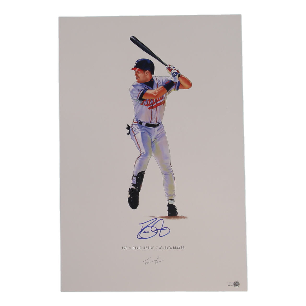 David Justice Signed "#23" 11x17 Print (JSA) at PristineAuction.com David Justice Signed "#23" 11x17 Print (JSA) at PristineAuction.com