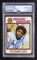 Earl Campbell Signed 1979 Topps #331 RC (PSA Encapsulated) at PristineAuction.com