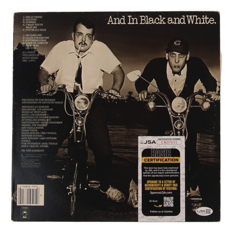 Cheap Trick "In Color." Vinyl Record Album Band-Signed by Robin Zander, Rick Nielsen & Tom Peterson (JSA) at PristineAuction.com Cheap Trick "In Color." Vinyl Record Album Band-Signed by Robin Zander, Rick Nielsen & Tom Peterson (JSA) at PristineAuction.com