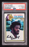 Earl Campbell Signed 1979 Topps #390 RC (PSA Encapsulated) at PristineAuction.com