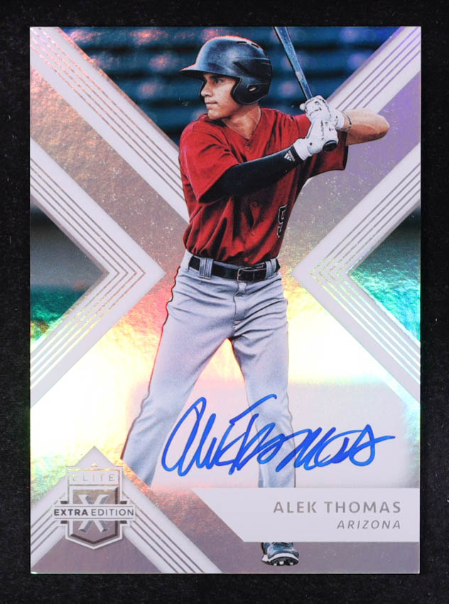 Alek Thomas 2018 Elite Extra Edition Autographs #62 RC at PristineAuction.com Alek Thomas 2018 Elite Extra Edition Autographs #62 RC at PristineAuction.com
