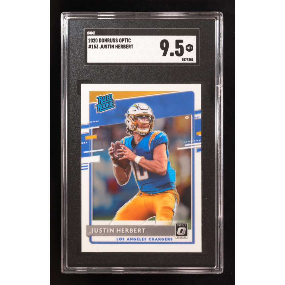 Justin Herbert 2020 Donruss Optic #153 RR RC (SGC 9.5) at PristineAuction.com