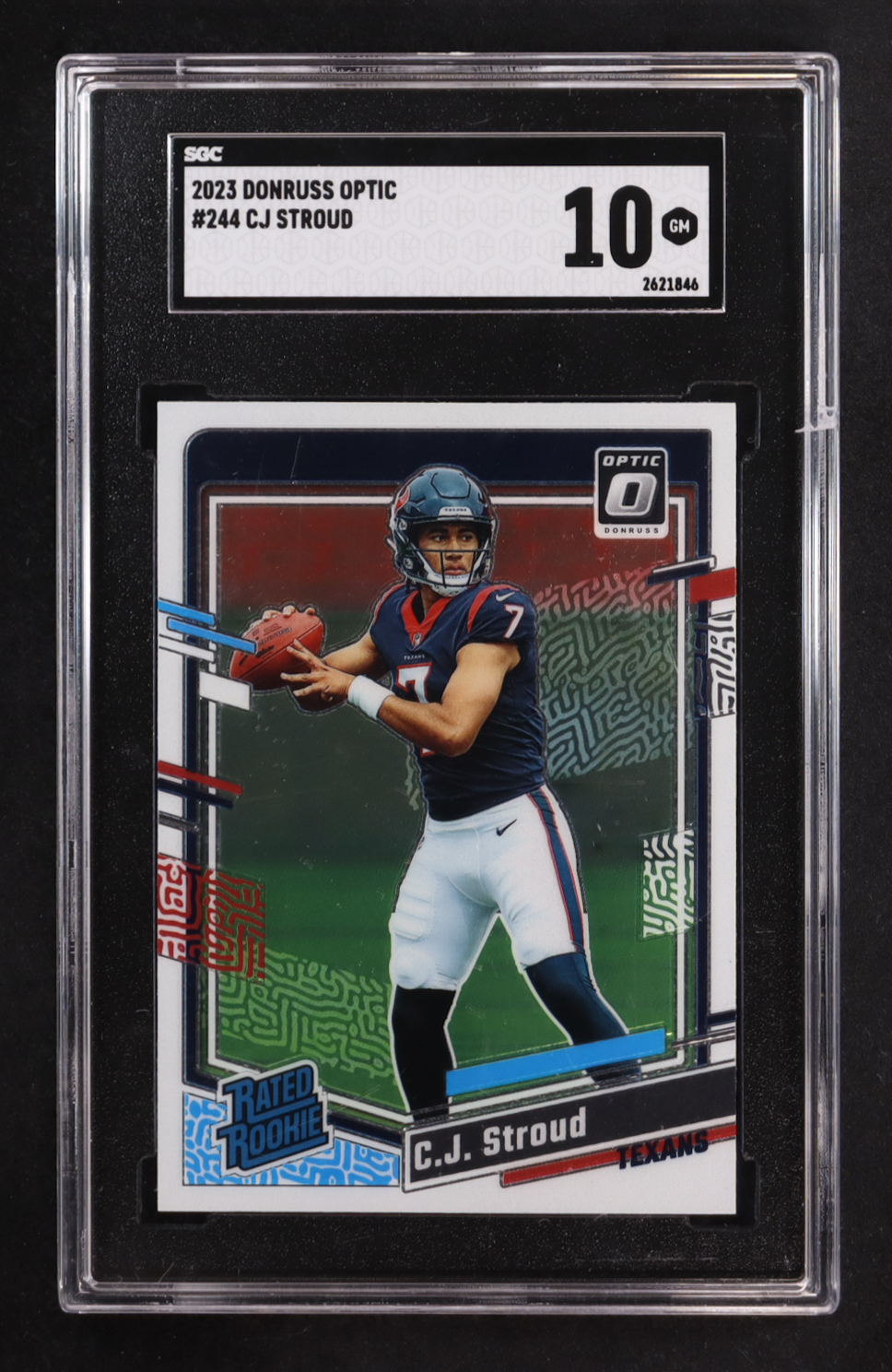 CJ Stroud 2023 Donruss Optic #244 RR RC (SGC 10) at PristineAuction.com CJ Stroud 2023 Donruss Optic #244 RR RC (SGC 10) at PristineAuction.com