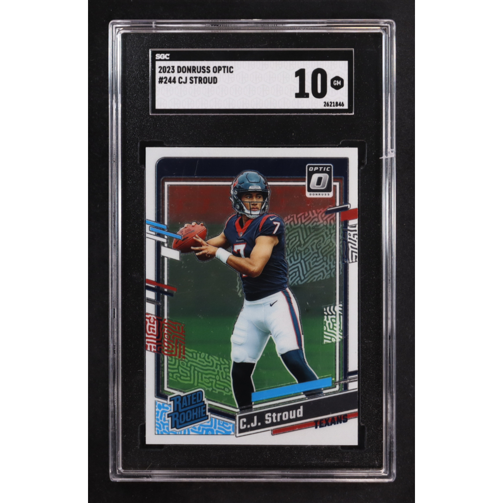 CJ Stroud 2023 Donruss Optic #244 RR RC (SGC 10) at PristineAuction.com