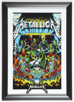 "Metallica" Custom Framed Print with Metallica Patch at PristineAuction.com