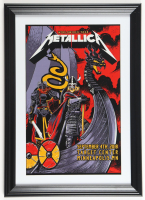 2018 Metallica "Worldwired Tour" Custom Framed Concert Poster at PristineAuction.com