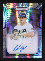 Andrew Vaughn 2019 Panini Prizm Draft Picks Autographs Prizms Hyper #6 #32/49 RC at PristineAuction.com