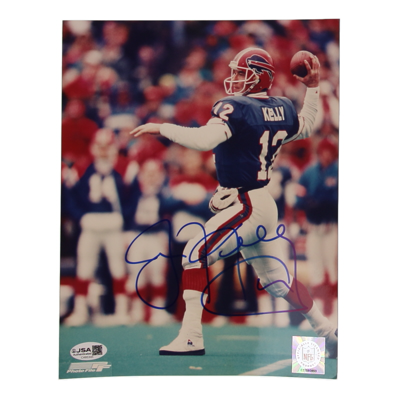 Jim Kelly Signed Bills 8x10 Photo (JSA) at PristineAuction.com Jim Kelly Signed Bills 8x10 Photo (JSA) at PristineAuction.com