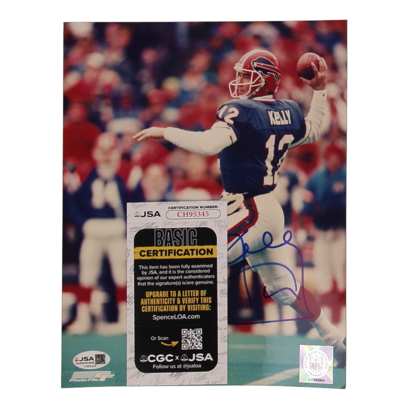 Jim Kelly Signed Bills 8x10 Photo (JSA) at PristineAuction.com Jim Kelly Signed Bills 8x10 Photo (JSA) at PristineAuction.com