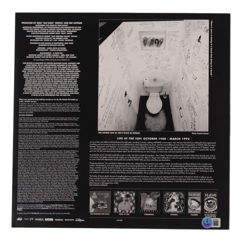 Rick Savage Signed Def Leppard 12x12 Album Flat (Beckett) at PristineAuction.com Rick Savage Signed Def Leppard 12x12 Album Flat (Beckett) at PristineAuction.com