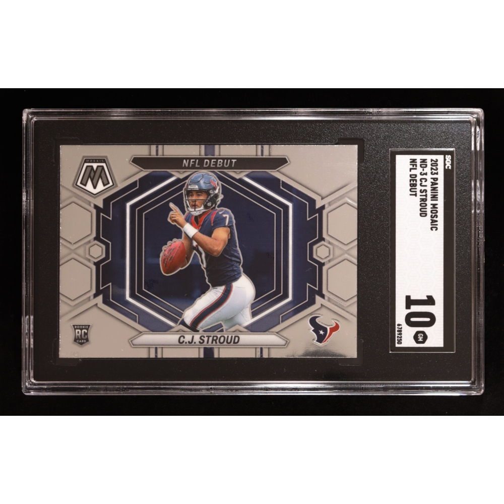 CJ Stroud 2023 Panini Mosaic #3 DEB RC (SGC 10) at PristineAuction.com