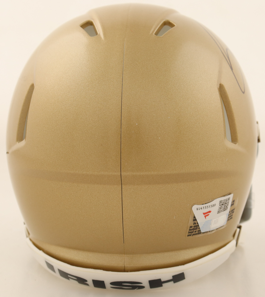 Rudy Ruettiger Signed Notre Dame Fighting Irish Speed Mini Helmet (Fanatics) at PristineAuction.com Rudy Ruettiger Signed Notre Dame Fighting Irish Speed Mini Helmet (Fanatics) at PristineAuction.com