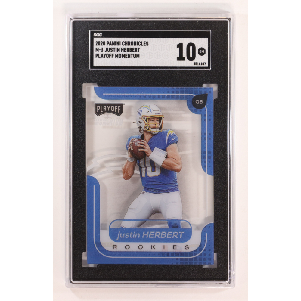 Justin Herbert 2020 Momentum Rookies #3 RC (SGC 10) at PristineAuction.com