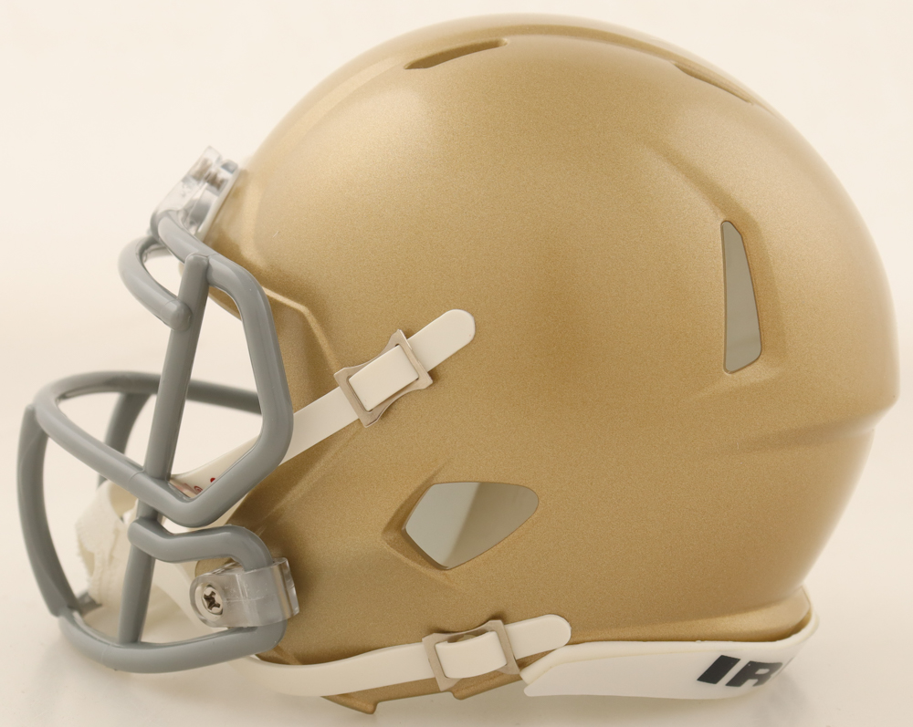 Rudy Ruettiger Signed Notre Dame Fighting Irish Speed Mini Helmet (Fanatics) at PristineAuction.com Rudy Ruettiger Signed Notre Dame Fighting Irish Speed Mini Helmet (Fanatics) at PristineAuction.com