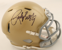 Rudy Ruettiger Signed Notre Dame Fighting Irish Speed Mini Helmet (Fanatics) at PristineAuction.com