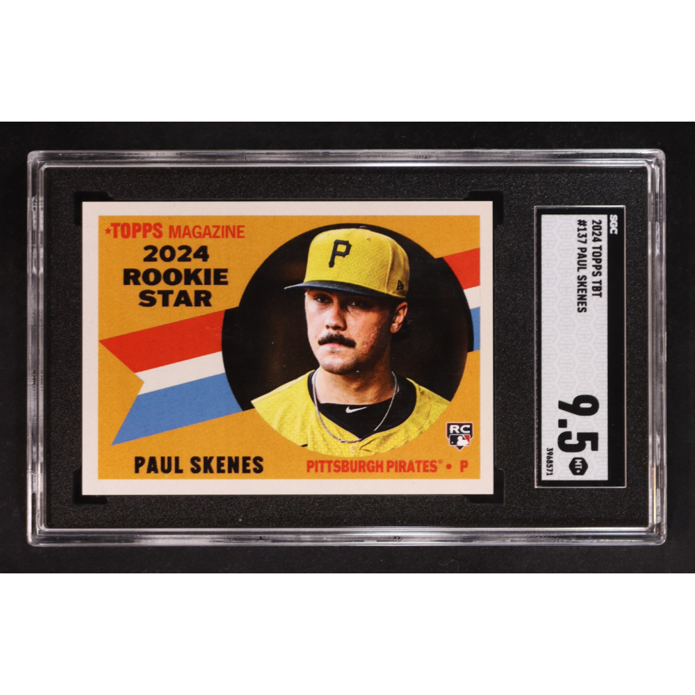 Paul Skenes 2024 Topps Throwback Thursday #137 '60 Topps Rookie Stars RC (SGC 9.5) at PristineAuction.com