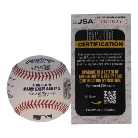 Pete Rose Signed OML Baseball Inscribed "Sorry I Bet On Baseball" (JSA & Rose) at PristineAuction.com Pete Rose Signed OML Baseball Inscribed "Sorry I Bet On Baseball" (JSA & Rose) at PristineAuction.com