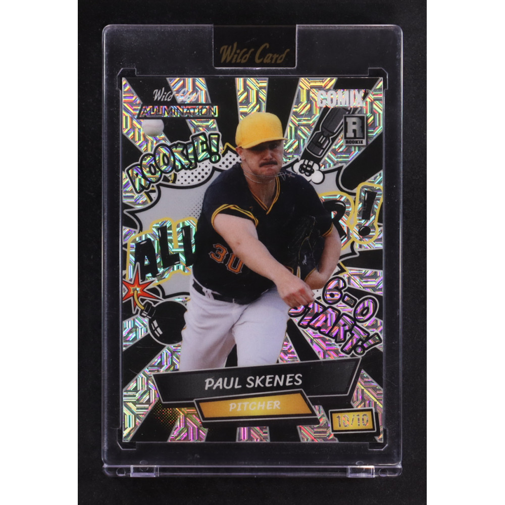 Paul Skenes 2024 Wild Card Alumination Comix ALL-STAR! Silver Mojo #ACSA-PS1 #10/10 RC at PristineAuction.com