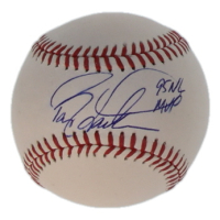 Barry Larkin Signed OML Baseball Inscribed "95 NL MVP" (JSA) at PristineAuction.com