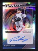 Pablo Lopez 2021 Panini Prizm Debut Signatures Prizms Silver #28 at PristineAuction.com