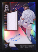 Tony Gonsolin 2020 Panini Spectra AU JSY #122 #004/199 RC at PristineAuction.com