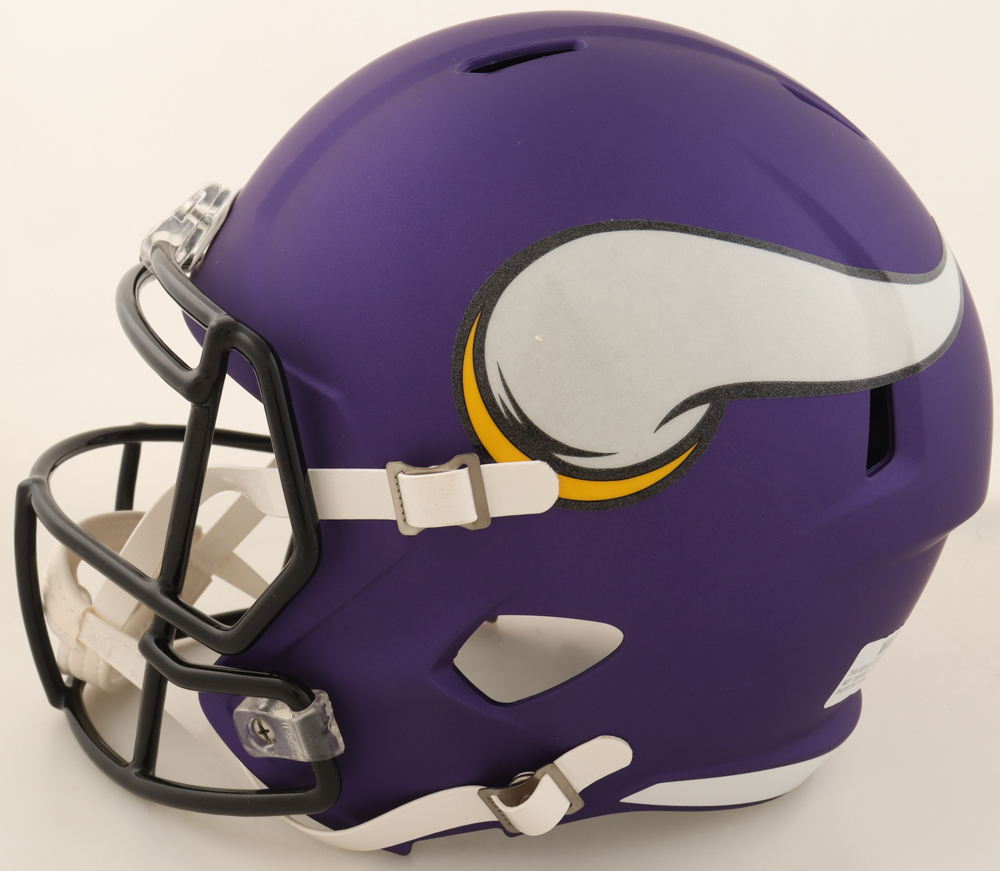 Justin Jefferson Signed Vikings Full-Size Speed Helmet (Fanatics) at PristineAuction.com Justin Jefferson Signed Vikings Full-Size Speed Helmet (Fanatics) at PristineAuction.com