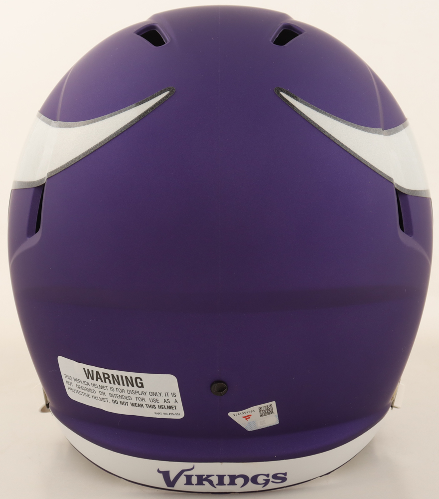 Justin Jefferson Signed Vikings Full-Size Speed Helmet (Fanatics) at PristineAuction.com Justin Jefferson Signed Vikings Full-Size Speed Helmet (Fanatics) at PristineAuction.com
