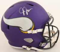 Justin Jefferson Signed Vikings Full-Size Speed Helmet (Fanatics) at PristineAuction.com