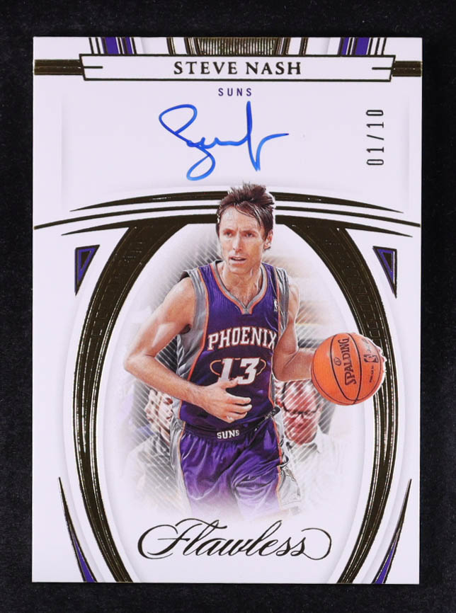 Steve Nash 2021-22 Panini Flawless Flawless Autographs Gold #39 #01/10 at PristineAuction.com Steve Nash 2021-22 Panini Flawless Flawless Autographs Gold #39 #01/10 at PristineAuction.com