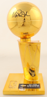Magic Johnson Signed 12" Mini NBA Replica Trophy (Fanatics) at PristineAuction.com