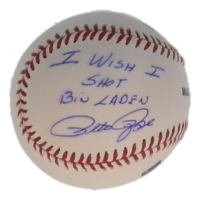 Pete Rose Signed OML Baseball Inscribed "I Wish I Shot Bin Laden" (JSA) at PristineAuction.com