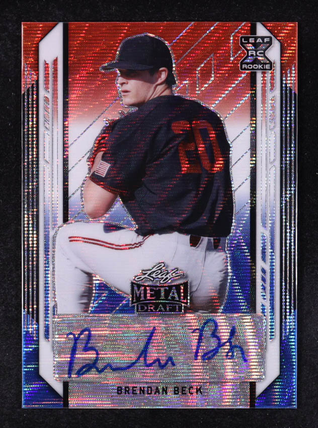 Brendan Beck 2021 Leaf Metal Draft RWB Shimmer Autographs #BABB2 #2/5 RC at PristineAuction.com Brendan Beck 2021 Leaf Metal Draft RWB Shimmer Autographs #BABB2 #2/5 RC at PristineAuction.com