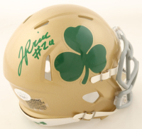 Jadarian Price Signed Notre Dame Fighting Irish Speed Mini Helmet (JSA) at PristineAuction.com