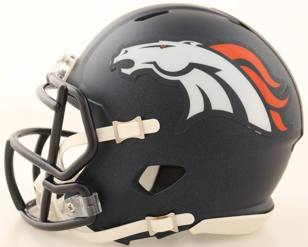 RJ Harvey Signed Broncos Speed Mini Helmet (JSA) at PristineAuction.com RJ Harvey Signed Broncos Speed Mini Helmet (JSA) at PristineAuction.com