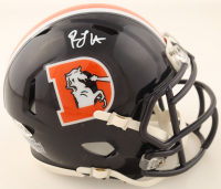 RJ Harvey Signed Broncos Speed Mini Helmet (JSA) at PristineAuction.com