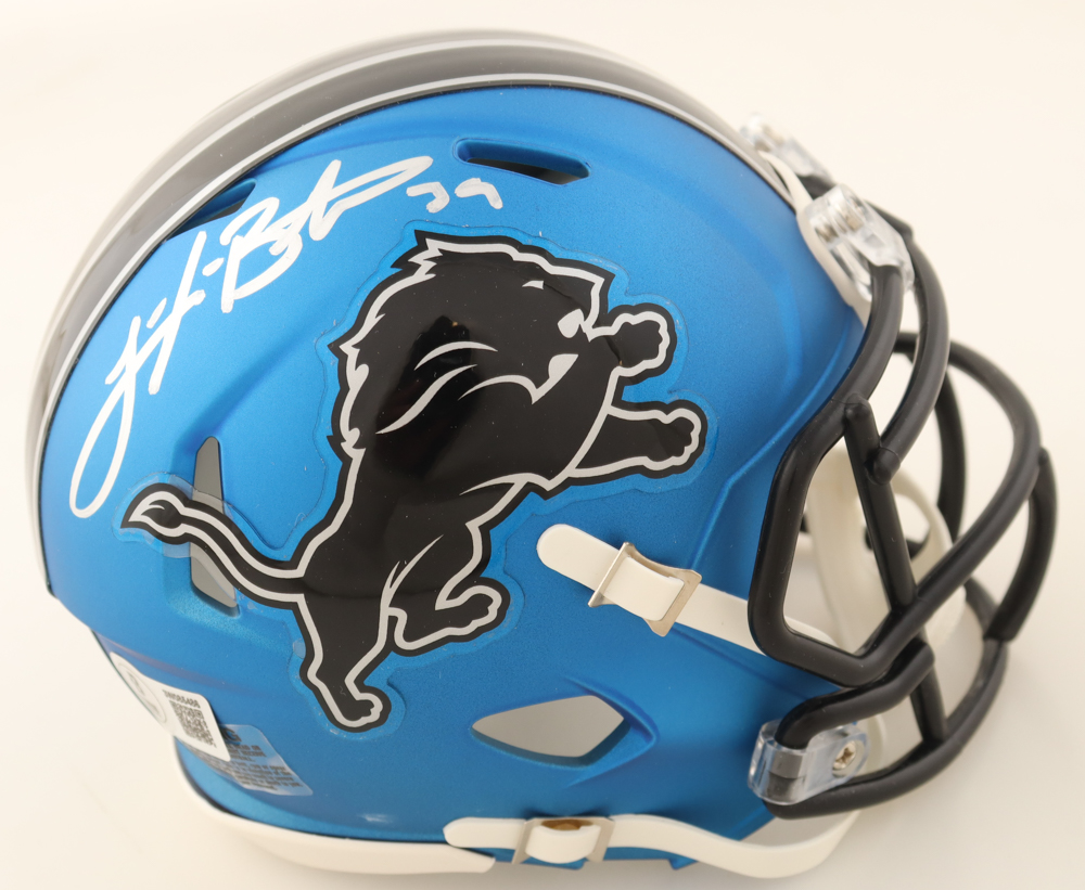 Jake Bates Signed Lions Rave Alternate Speed Mini Helmet (Beckett) at PristineAuction.com Jake Bates Signed Lions Rave Alternate Speed Mini Helmet (Beckett) at PristineAuction.com