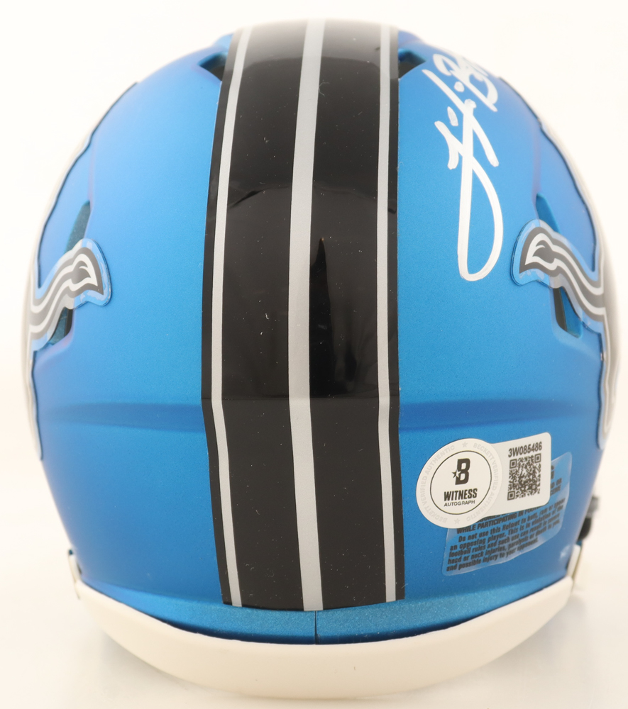 Jake Bates Signed Lions Rave Alternate Speed Mini Helmet (Beckett) at PristineAuction.com Jake Bates Signed Lions Rave Alternate Speed Mini Helmet (Beckett) at PristineAuction.com