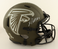 Kyle Pitts Signed Falcons Full-Size Authentic On-Field Salute to Service Alternate Speed Helmet (Beckett) at PristineAuction.com