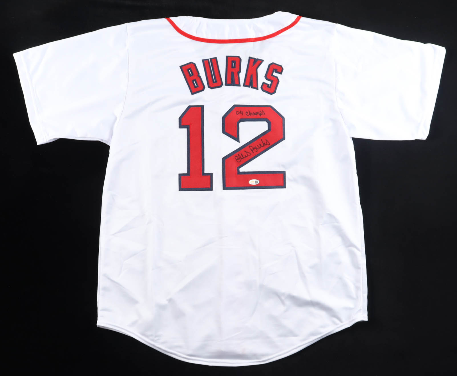 Ellis Burks Signed Jersey Inscribed "04 Champs" (JSA) at PristineAuction.com Ellis Burks Signed Jersey Inscribed "04 Champs" (JSA) at PristineAuction.com