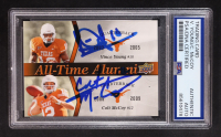 Vince Young / Colt McCoy Signed 2011 Upper Deck Texas All-Time Alumni Duos #YM (PSA Encapsulated) at PristineAuction.com