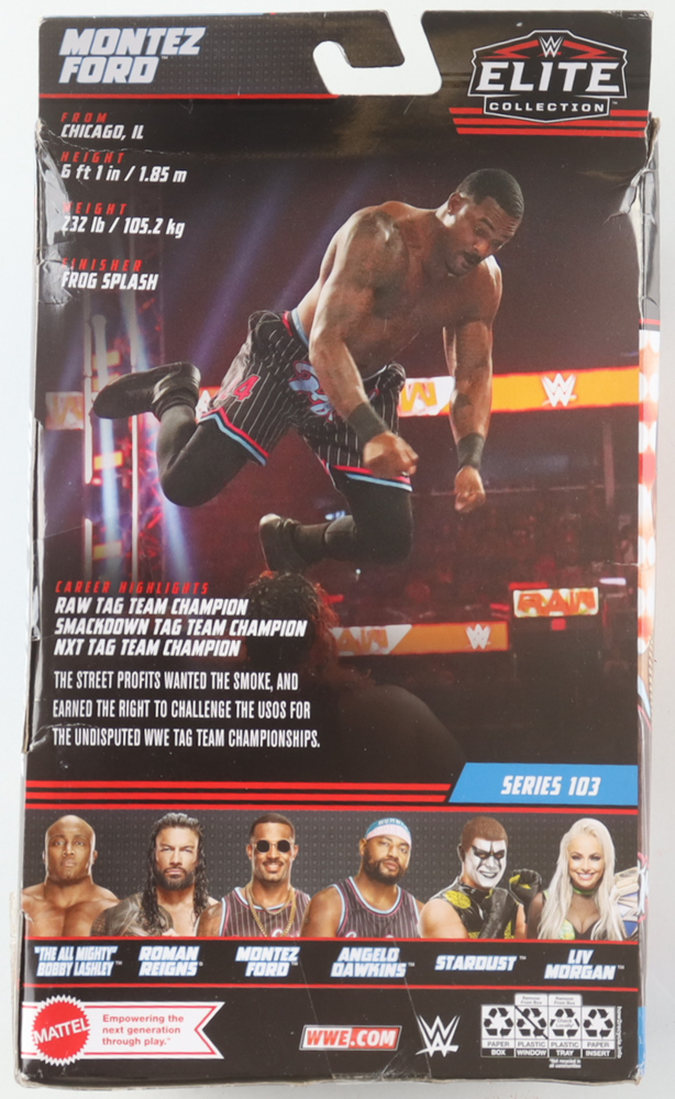 Montez Ford Signed Mattel WWE Elite Collection Action Figure (Fanatics) at PristineAuction.com Montez Ford Signed Mattel WWE Elite Collection Action Figure (Fanatics) at PristineAuction.com