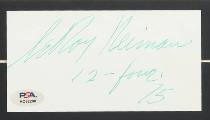 LeRoy Neiman Signed Custom Framed Cut Display with Art Print Inscribed "12-Four, '75" (PSA) at PristineAuction.com LeRoy Neiman Signed Custom Framed Cut Display with Art Print Inscribed "12-Four, '75" (PSA) at PristineAuction.com